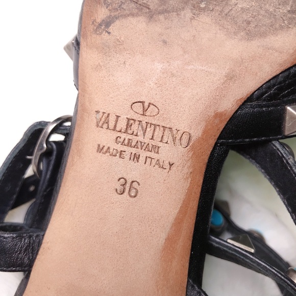 ❤️SOLD❤️Valentino rockstud slingbacks black 36 - Picture 8 of 9
